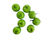 תפוחים לקישוט שולחן 12 יח' בינוני לראש השנה- ירוק
